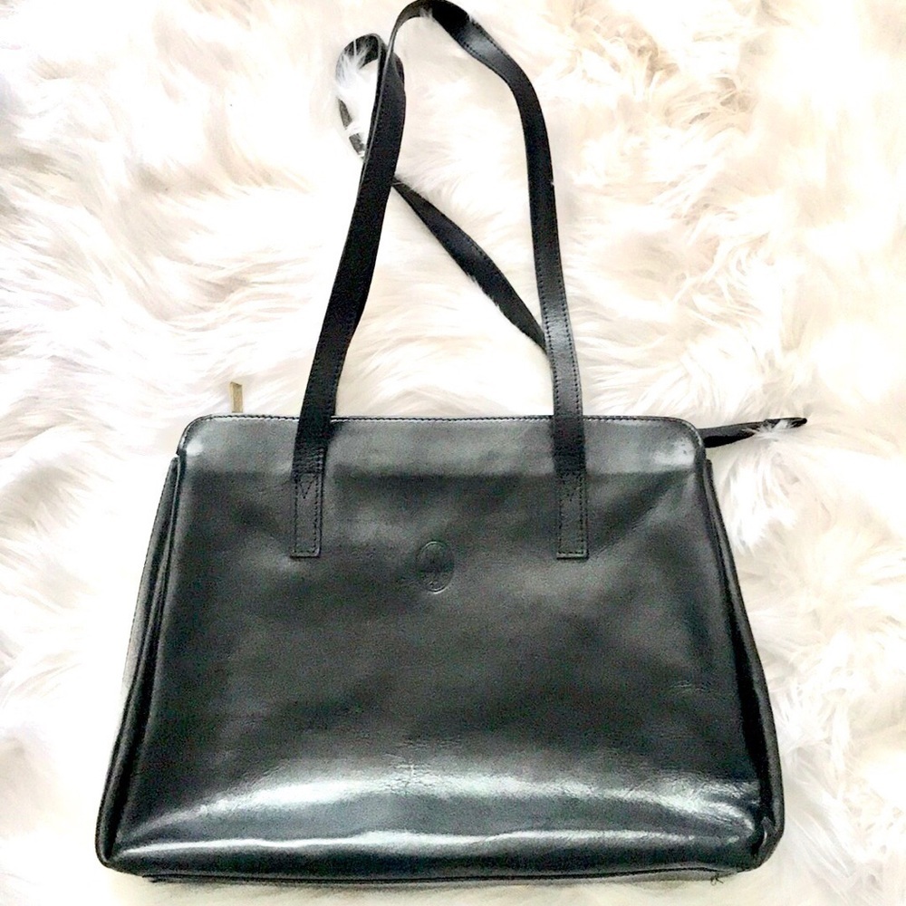 Angelo Borse Pelle Italian Leather Briefcase Tote